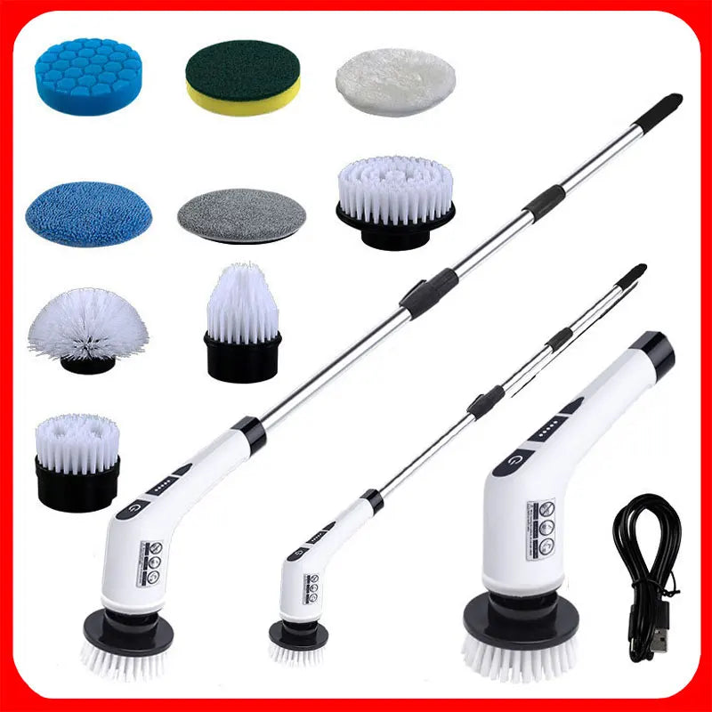 9 in 1 Electric Cleaning Brush 2000Mah Cleaning Tool for Home Living Room Bathroom Kitchen